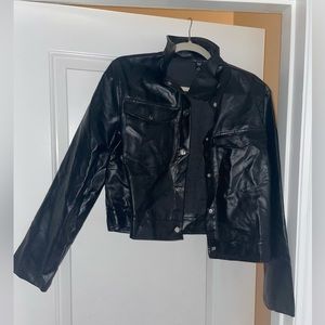 Brand new never worn Shein faux leather biker jacket